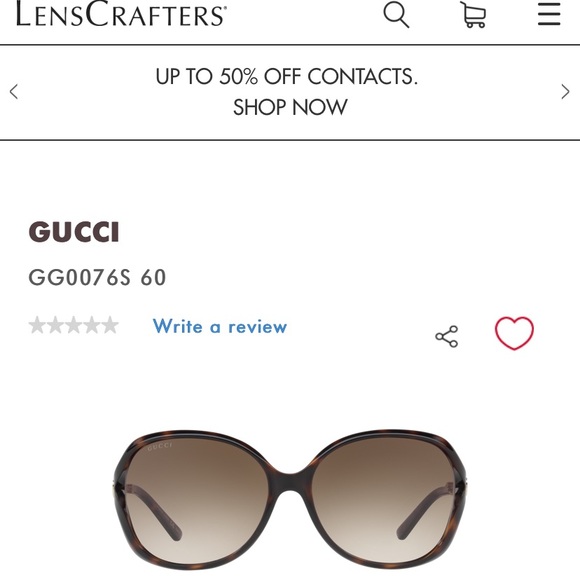 Gucci Accessories - Gucci Tortoise Sunglasses with case